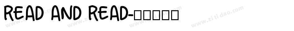 READ AND READ字体转换